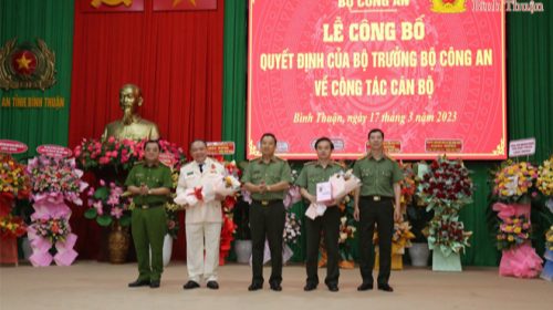 Bổ nhiệm Đại tá Lê Quang Nhân giữ chức vụ Giám đốc Công an tỉnh Bình Thuận